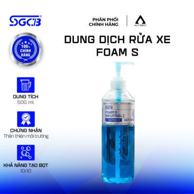 Dung dịch bọt tuyết rửa xe foam s